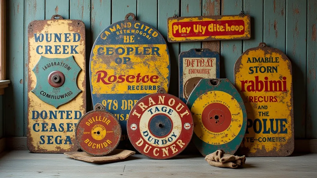 Collection of vintage record store signs