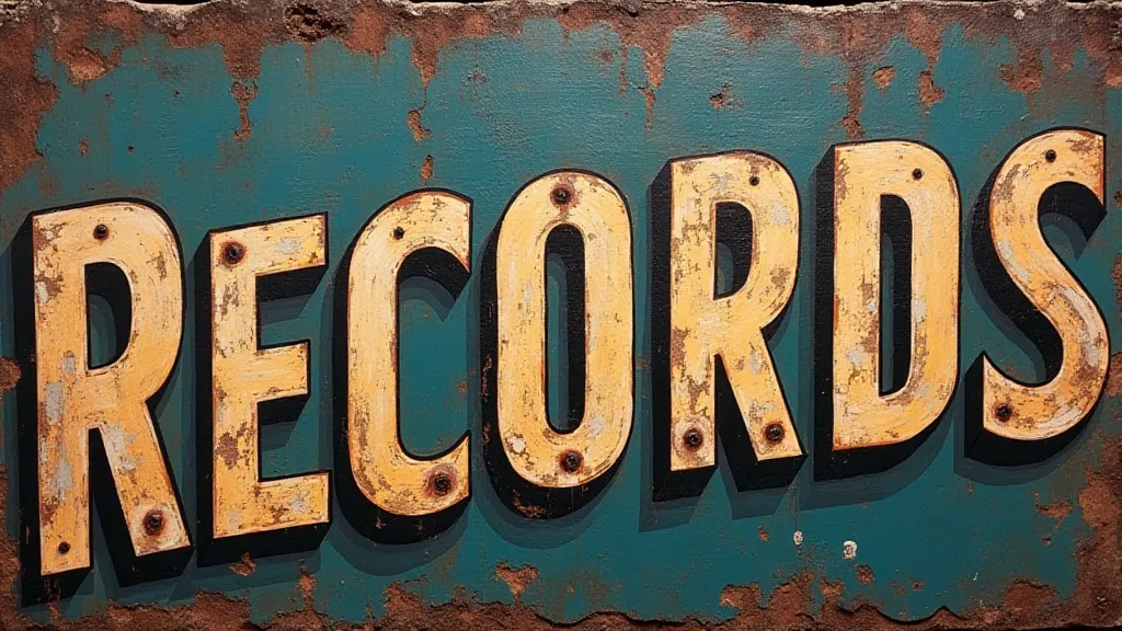 Restored hand painted sign